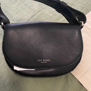 NWT Ted Baker Black + Gold Bag